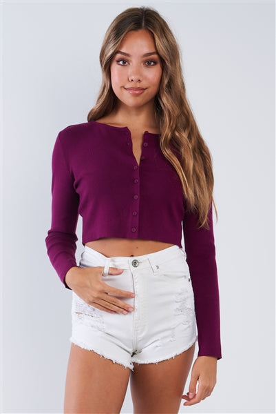 Wine hot sale cardigan sweater