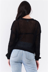 Sheer Knit Relaxed Fit Sweater